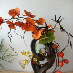 Modern Asian Ikebana - Artificial Flower Arrangements