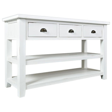 Artisan's Craft Sofa Table - Weathered White