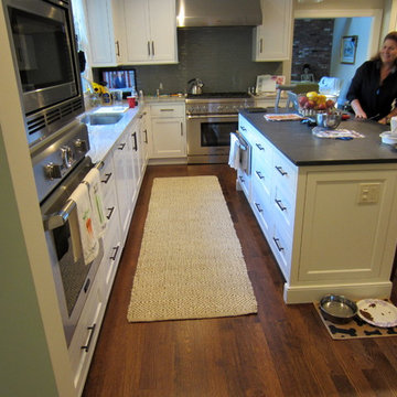 Nissequogue Gut Reno!  New RQ Red Oak, GoldenBrown stain, Satin Traffic HD poly