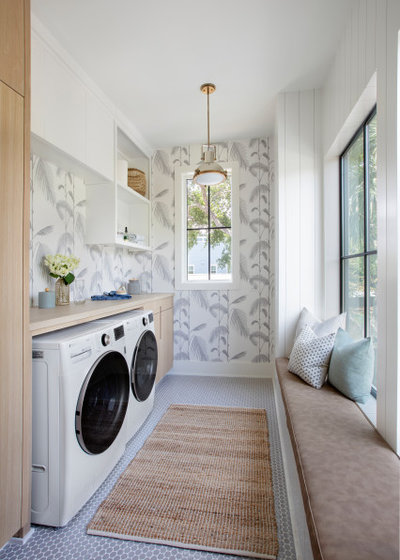 Beach Style Laundry Room by JLV Creative