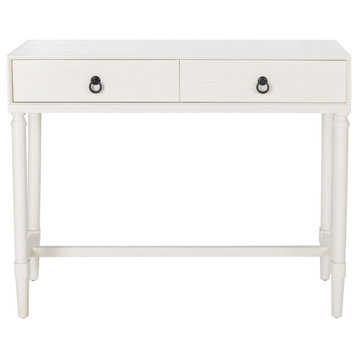 Elton 2 Drawer Console Table Distressed White