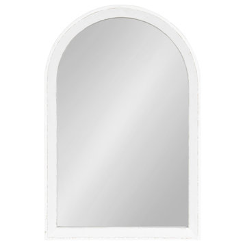 Hartman Wood Framed Arch Wall Mirror, White 20x30