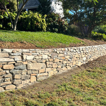 Dry Stack Field Stone Retaining Wall in Silver Spring MD