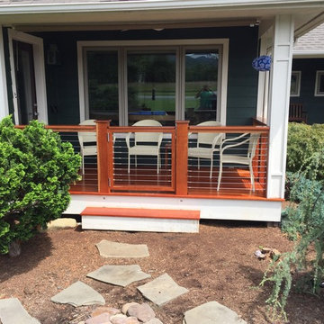 Cherry wood deck