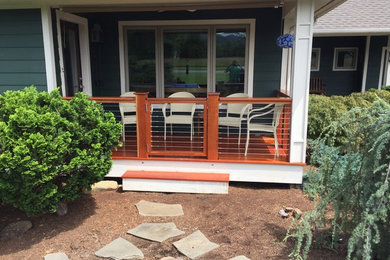 Cherry wood deck