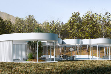 Inspiration for a contemporary exterior home remodel in San Francisco