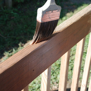 Pressure Treated Deck Stain Project Start to Finish