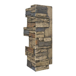 140-ALPINE DEEP STACKED CORNER 24"H X 9"W X 1 1/2"D - Wall Panels