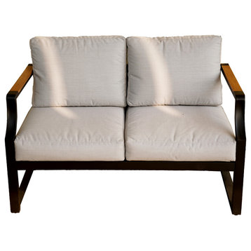 Trouvaille  Patio Loveseat Armchair with Cushion