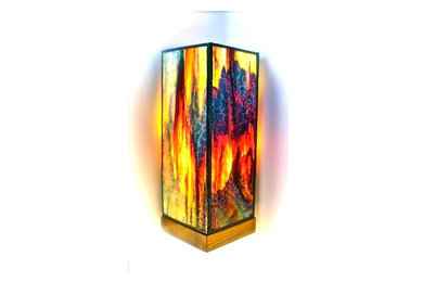 Stained Glass contemporary hand crafted lamps