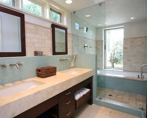 Tumbled Marble Tile Ideas, Pictures, Remodel and Decor