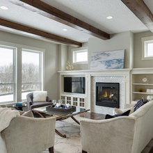 Tile fireplace