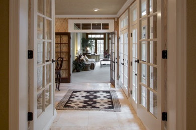 Hallway - traditional hallway idea in Austin