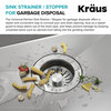 Universal Kitchen Sink Strainer / Stopper for Garbage Disposals