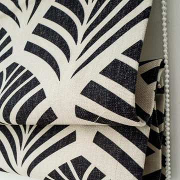 Ginkgo Quick Fix Washable Flat Fold Roman Shades, Window Blinds