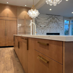 A Luxurious Open-Concept Kitchen - Cabinet And Drawer Hardware