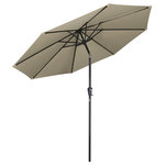 Yescom - Yescom 9Ft UV50+ 3000PA Aluminum Patio Umbrella with Crank Tilt for Outdoor - Features:
