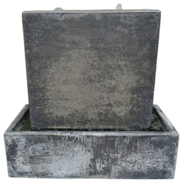 Modern Slate Grey Box Fountain