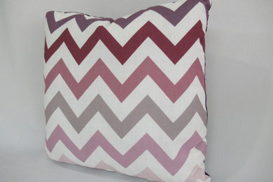Throw Pillows Lines and Colors No. 1