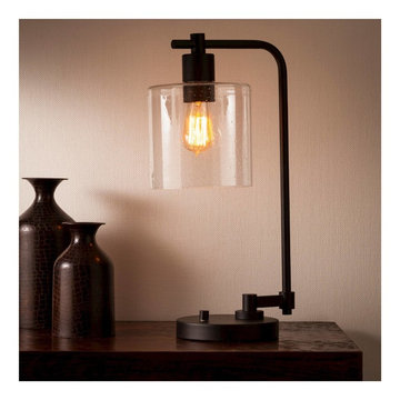 Hudson Industrial Table Lamp - Ebony - Threshold™