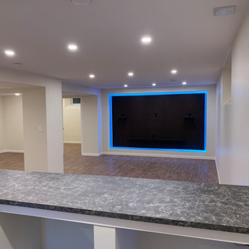 Modern basement finishing