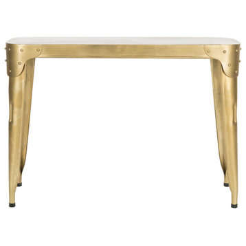 Sheena Iron Console Table, Gold