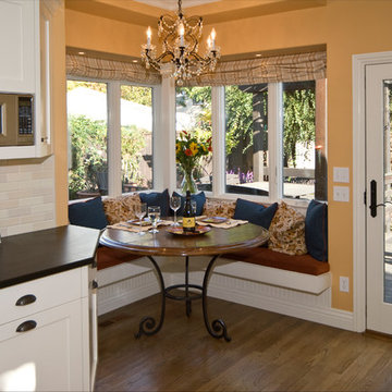Former washer/dryer area transformed to corner breakfast area