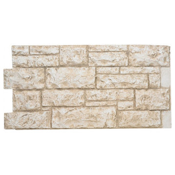 Fortress Faux Brick Wall Panel, Almond, 24"x47" Wall Panel