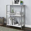 A Design Studio Devon 3 Shelf Bookcase in White