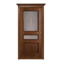 Viena Oak Classic Interior Door With Frosted Glass - Interior Doors