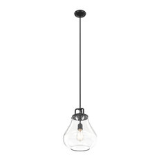 100 Watt Pendant Lights Houzz Pendants 1 Light With Graphite Tone Finished Carbon Bulb Type 15 Inch 100 Watts