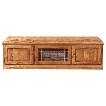 Traditional TV Stand, Red Oak