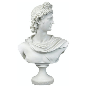 Apollo Belvedere, c. 350-325 BC Bonded Marble Resin Replica Bust