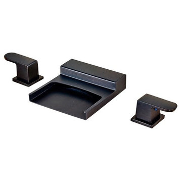 Ottawa Waterfall LED Bathroom Sink Faucet In Oil Rubbed Bronze Finish