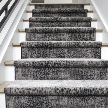 Dark Leopard Stair Runner