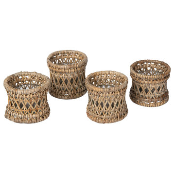 Rattan Cabo Candle Holder, Natural, T-Light