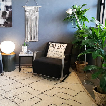 Boho-Modern living room