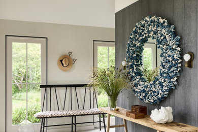 Example of a beach style entryway design in Boston