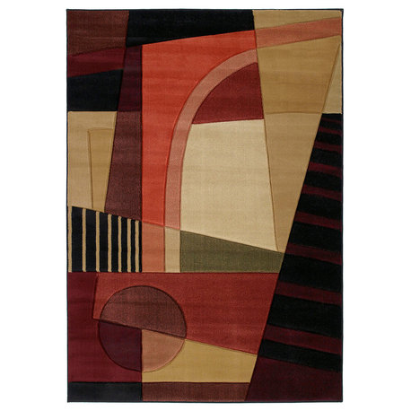 Contours Urban Angles Rug, (510-20745), 2'7"x7'4"