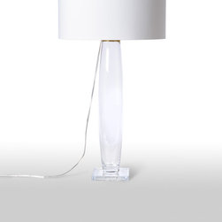 Glass with Square Base - Table Lamps