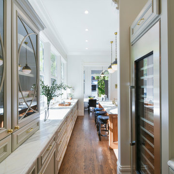 Vintage Victorian Kitchen with Bold and Brassy Details