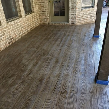 STAMPED CONCRETE WOOD PLANK PATTERN