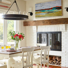 white and natural wood idea
