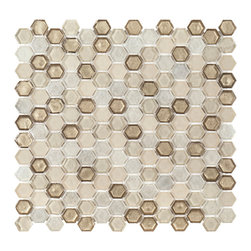 5/8&Prime; Hex &ndash; Hazel &ndash; 11.25 x 11 &ndash; (10125) - Mosaic Tile - Jeffrey Court - Mosaic Tile
