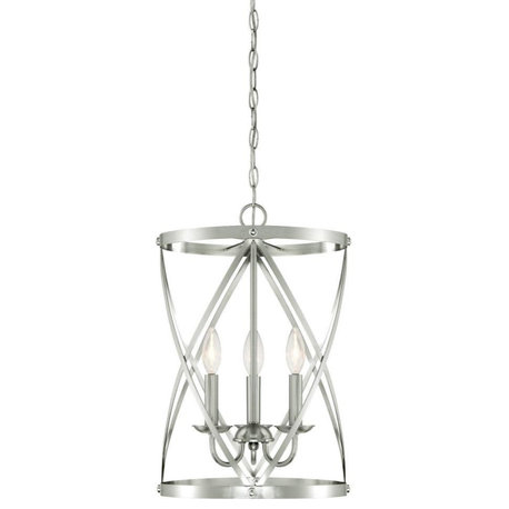 Westinghouse 6303800 Isadora 3 Light 13"W Caged Candle Style - Brushed Nickel