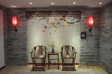Example of a zen hallway design in Other