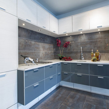 Acrylic - European Laminate Modern Kitchen