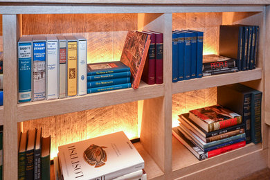 Example of a trendy family room design in Denver