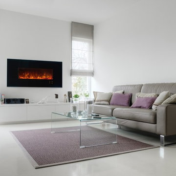 Best Wall Mount Electric Fireplace Ideas in Living Room