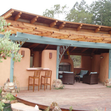 Pool House Cob construction